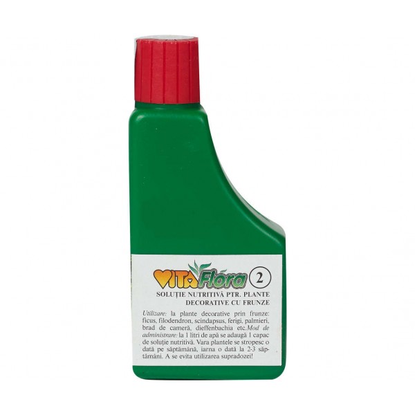 VITAFLORA 2, 100 ml nutritional solution for ornamental plants with leaves